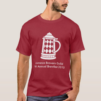 Camiseta Diseño delantero de Brewfest 2010 por completo en