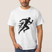 Diseño Deportivo Atlético Silueta de Corredor Rápi