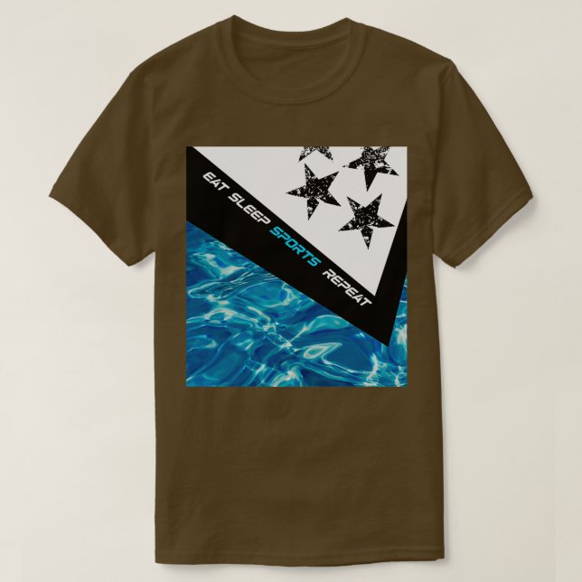 Camiseta Diseño deportivo de ropa de baño (Diseño del anverso)