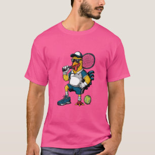 Camiseta Diseño deportivo divertido jugador de tenis de pol
