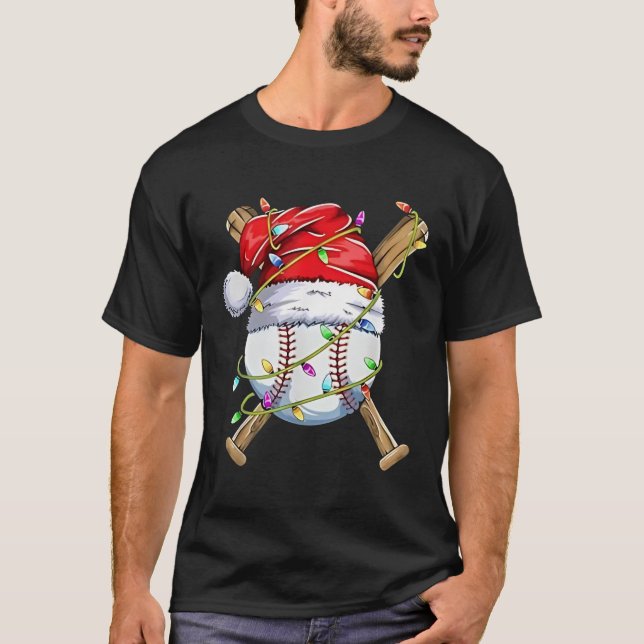 Camiseta Diseño Deportivo Santa Para Hombres Niños Navidade (Anverso)