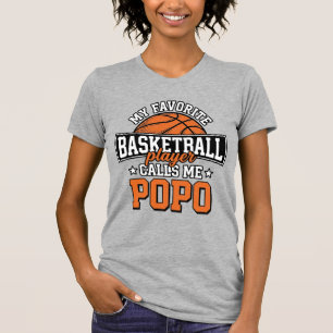 Camiseta Diseño Deportivo Vintage Divertido Baloncesto Popo