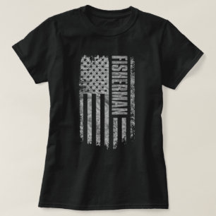 Camiseta Diseño desgastado de la bandera de EE. UU. para pe