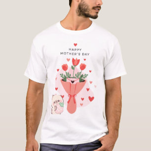 Camiseta diseño día de la madre y gato