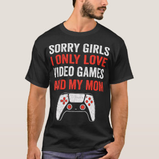 Camiseta Diseño Día de San Valentín Para Niños Videojuegos