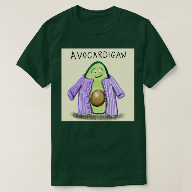 Camiseta Diseño diario de aguacates cardigan (Diseño del anverso)