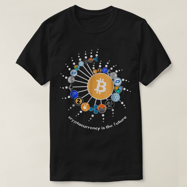 Camiseta Diseño Digital de Red Cripto (Diseño del anverso)