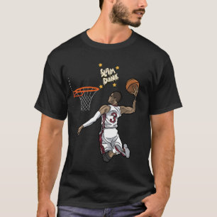 Camiseta Diseño dinámico de baloncesto Slam Dunk