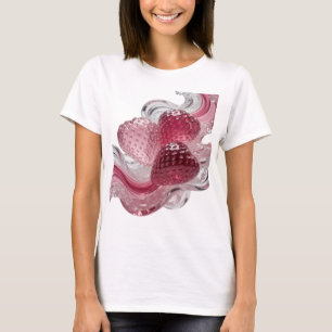 Camiseta Diseño dinámico plateado LOVE Bold
