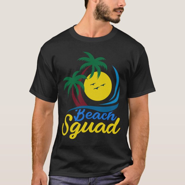 Camiseta Diseño diverso de Beach Squad (Anverso)