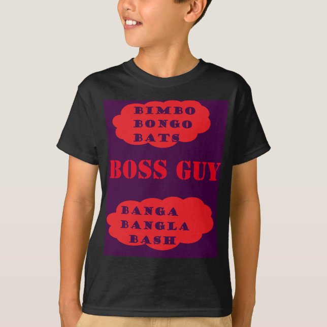 Camiseta Diseño divertido Bimbo Bongo Bats fantasía Tshirt (Anverso)