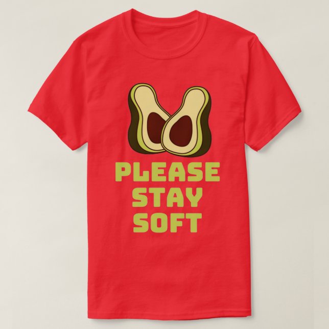 Camiseta Diseño divertido de aguacate 2 (Diseño del anverso)