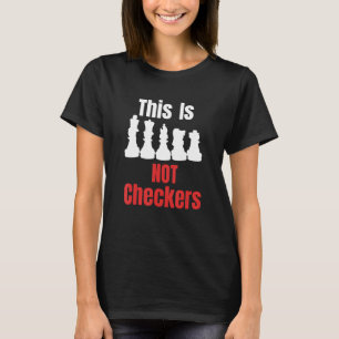 Camiseta Diseño divertido de ajedrez no revisores para homb