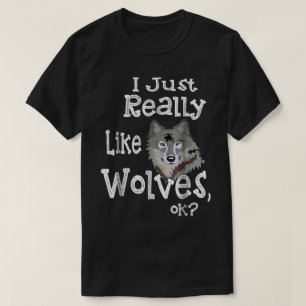 Camiseta Diseño divertido de amante de lobos