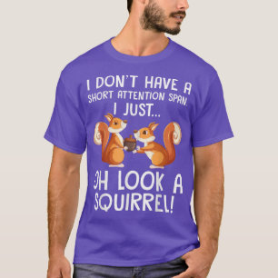 Camiseta Diseño divertido de ardillas para el TDAH para hom