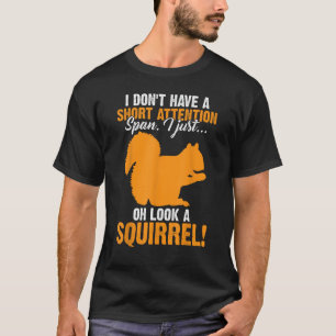 Camiseta Diseño divertido de ardillas para el TDAH para hom