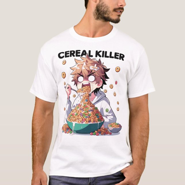 Camiseta Diseño divertido de asesinos de cereales (Anverso)