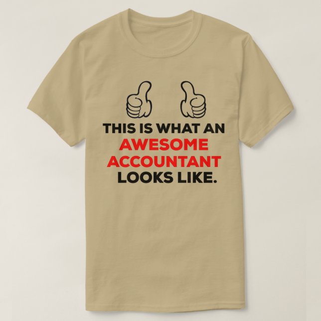 Camiseta Diseño divertido de Awesome Accountant (Diseño del anverso)