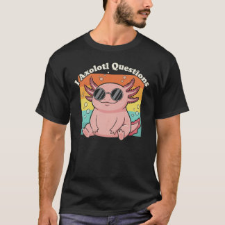 Camiseta Diseño divertido de axolotl retro genial