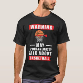 Camiseta Diseño Divertido de Baloncesto