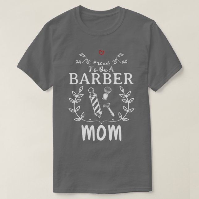 Camiseta Diseño divertido de Barber Mom para regalo 2 (Diseño del anverso)