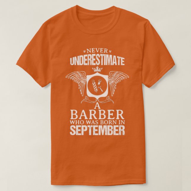 Camiseta Diseño divertido de Barber September para regalo (Diseño del anverso)