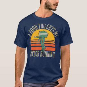 Camiseta Diseño divertido de barcos con motor de navegación