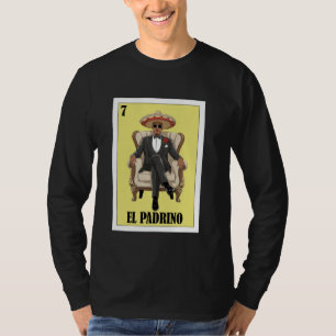 Camiseta Diseño Divertido de Bautizo Mexicano para Padrino
