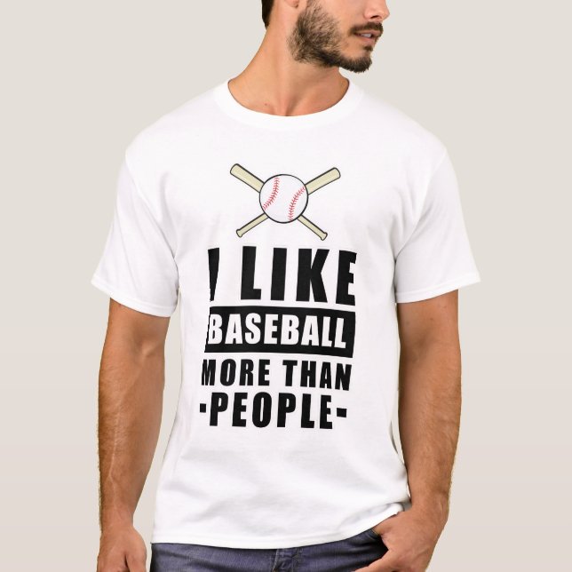 Camiseta Diseño divertido de béisbol (Anverso)