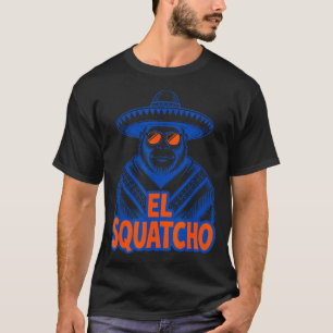 Camiseta Diseño divertido de bigfoot sasquatch mexicano con