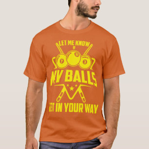 Camiseta Diseño divertido de Billiards para Hombres Billiar