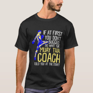 Camiseta Diseño divertido de boxeo de entrenador de Muay Th