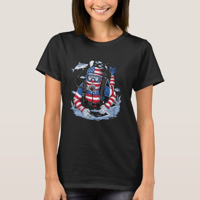 Camiseta Diseño Divertido de Buceo Instructor de Buceo Prof (Anverso)