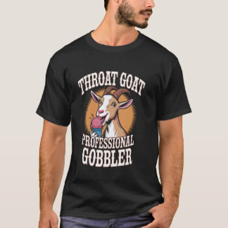 Camiseta Diseño Divertido de Cabra Lamiendo Helado Meme