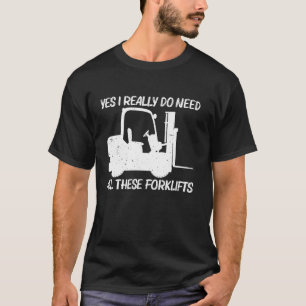 Camiseta Diseño divertido de carretillas elevadoras para ho