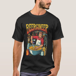 Camiseta Diseño divertido de cerveza e ingeniería de Beergi
