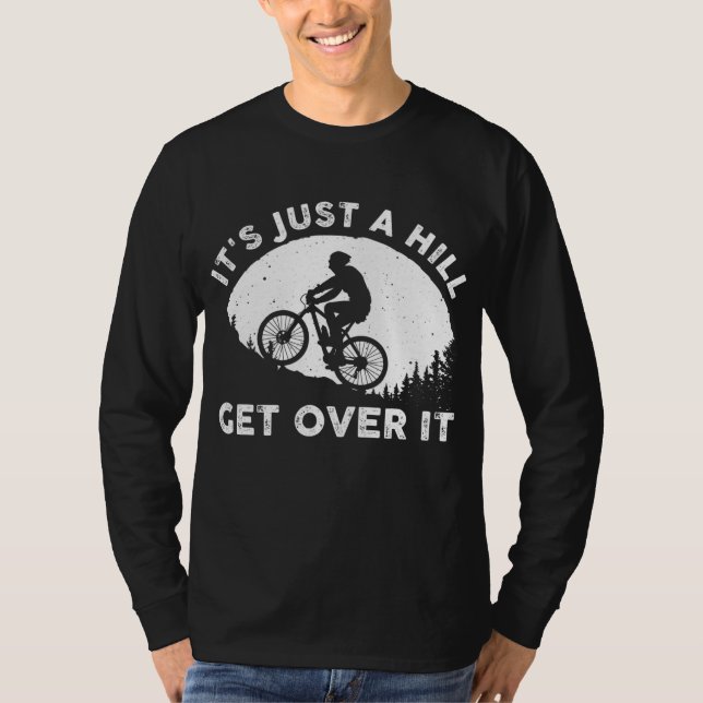 Camiseta Diseño divertido de ciclismo de montaña para hombr (Anverso)