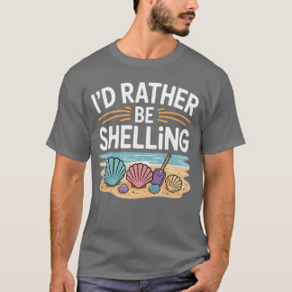 Camiseta Diseño divertido de conchas marinas para hombres y