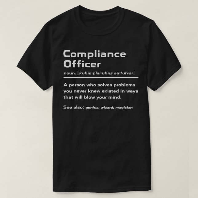 Camiseta Diseño divertido de definición de responsable de c (Diseño del anverso)