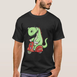 Camiseta Diseño divertido de dibujos animados de Dino genia