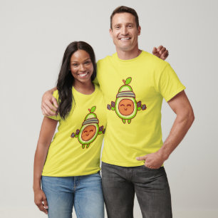 Camiseta Diseño divertido de fitness de aguacate para gimna