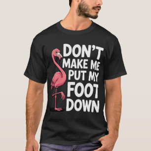 Camiseta Diseño Divertido de Flamenco - Ave Rosa Flamenco