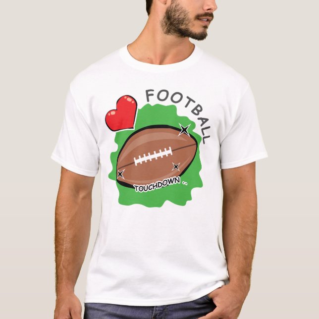 Camiseta Diseño Divertido de Fútbol (Anverso)