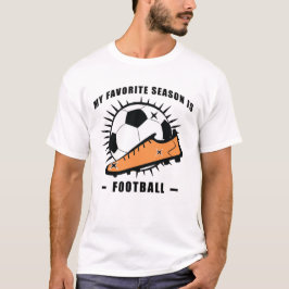 Camiseta Diseño divertido de fútbol/fútbol