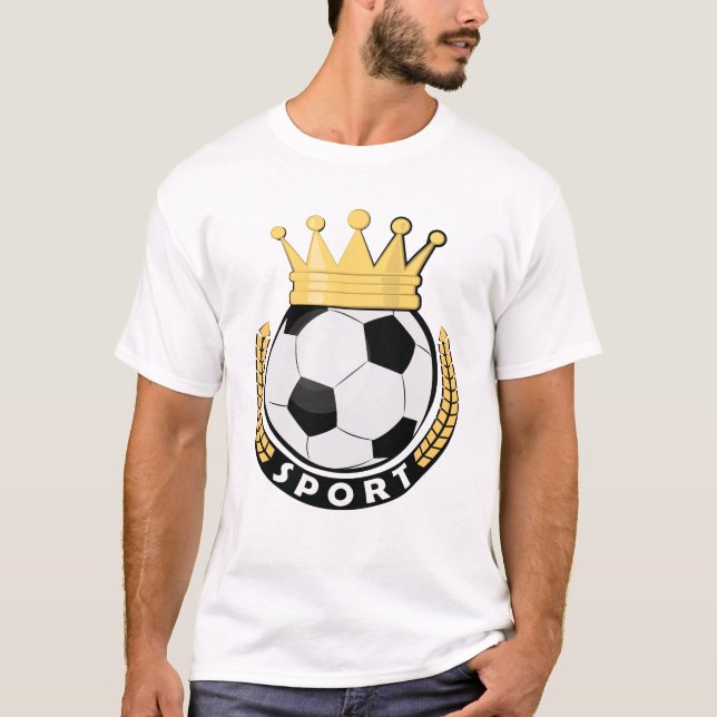 Camiseta Diseño divertido de fútbol/fútbol (Anverso)