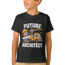 Diseño divertido de futuro arquitecto para niños