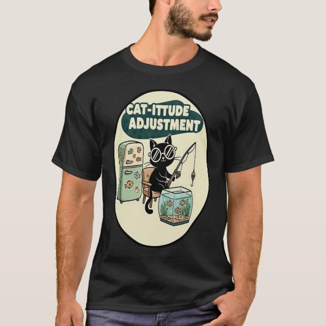 Camiseta diseño divertido de gato (Anverso)