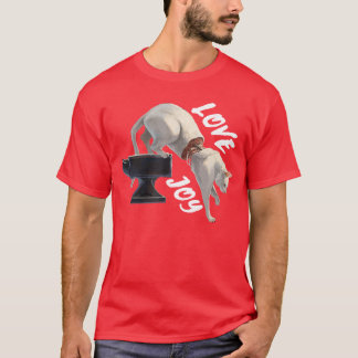 Camiseta Diseño divertido de gato lindo banda de rock Lovej