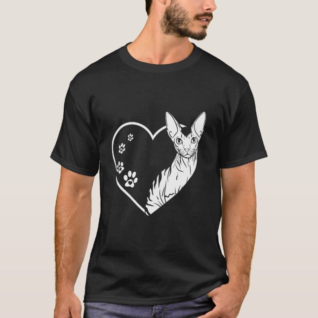 Camiseta Diseño divertido de gato pixie Devon Rex para aman (Anverso)