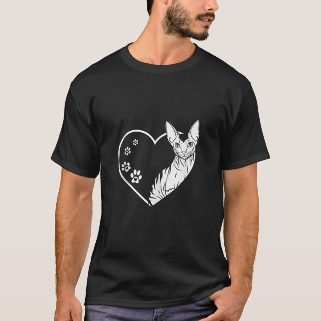 Camiseta Diseño divertido de gato pixie Devon Rex para aman (Anverso)